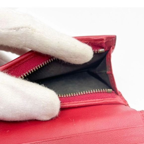 Gucci Bi-fold Wallet GG Supreme Cherry Brown Leather - Picture 5 of 7